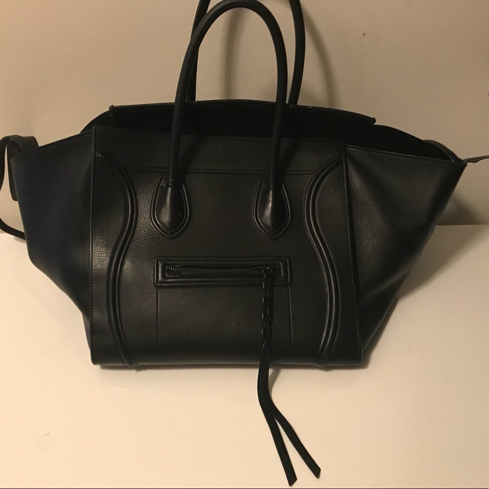 100%Authentic CelinePhantom TopHandle Handbag AsIS